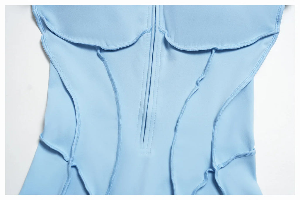 Combinaison de sport à manches courtes pour femme