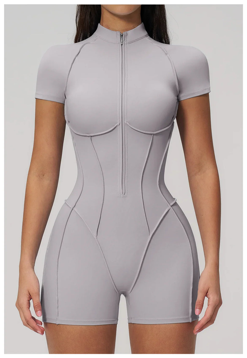 Combinaison de sport à manches courtes pour femme